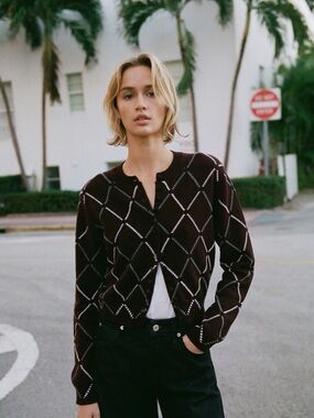 Burgundy cardigan